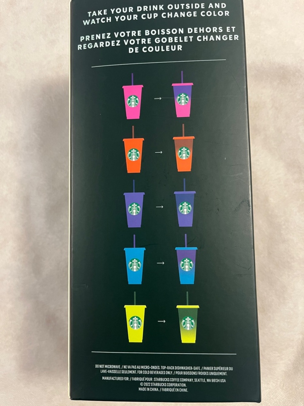 Starbucks Color-Changing Reusable Cold Cups - (5-Pack) - Picture 4 of 6
